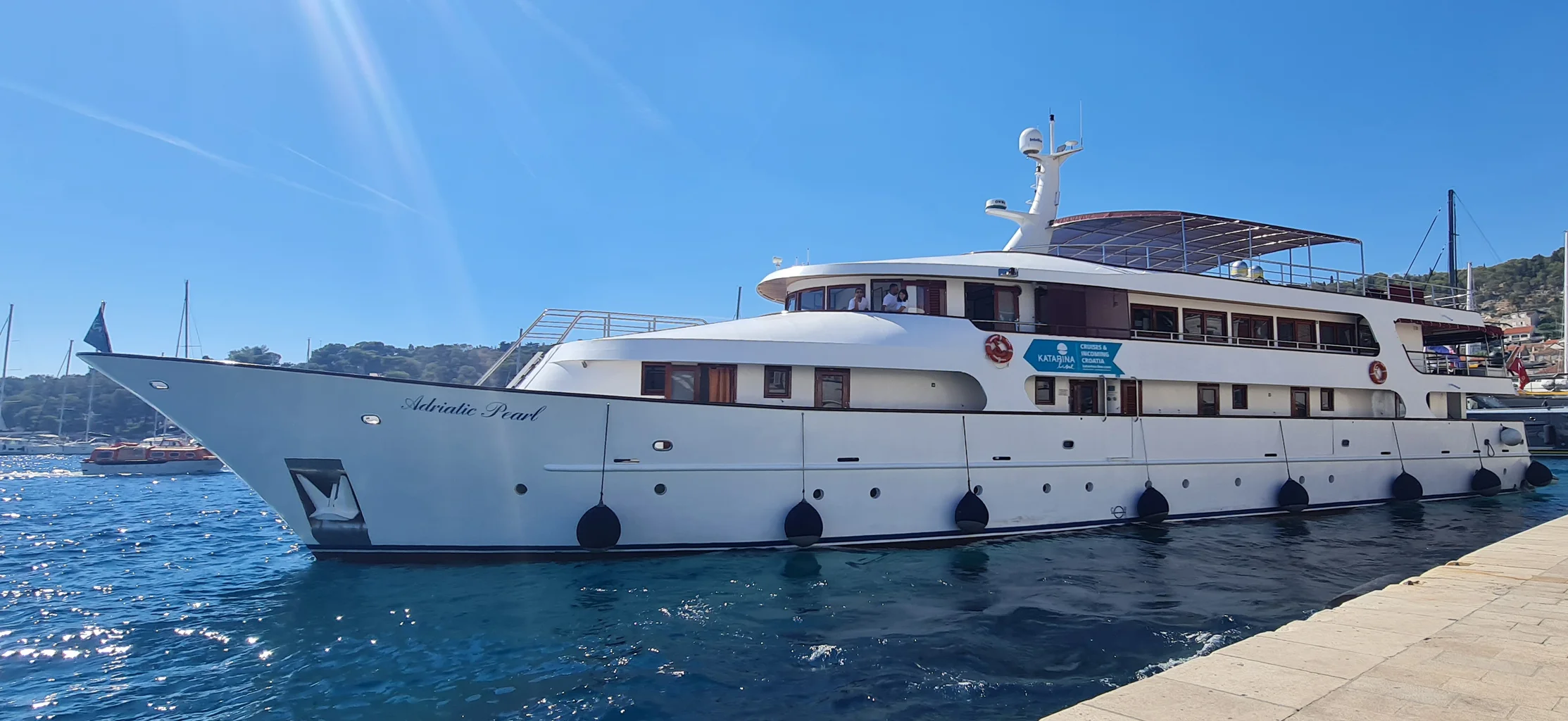 Adriatic Pearl deluxe vessel docked image